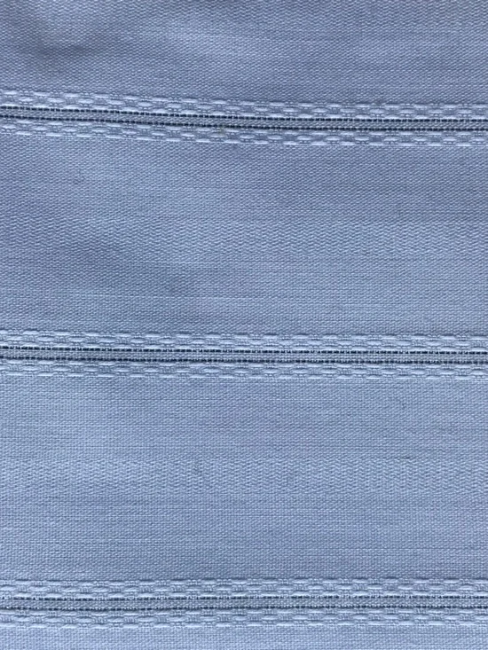 White & Silver Striped Fabric - Picture 2 of 5